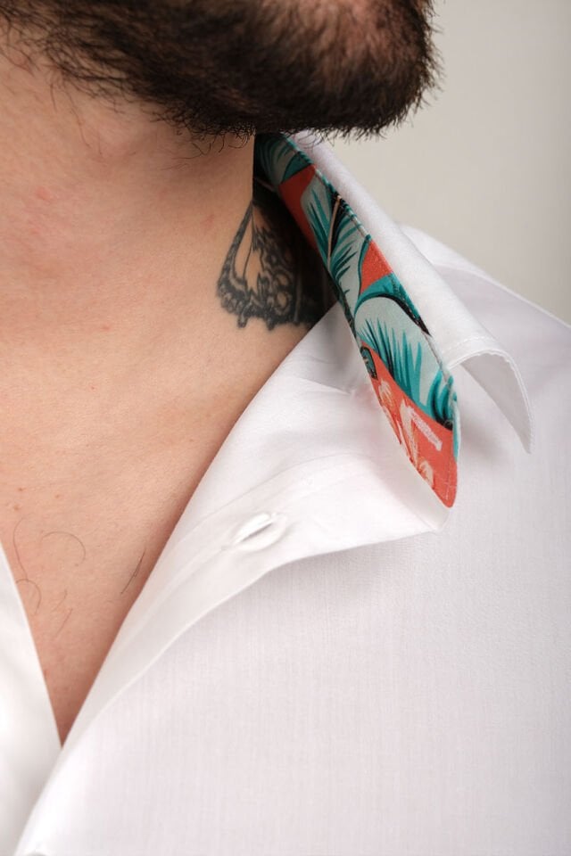 2188 IBIZA VINTAGE U/K GÖMLEK BEYAZ