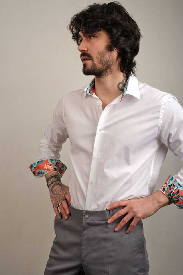 2188 IBIZA VINTAGE U/K GÖMLEK BEYAZ