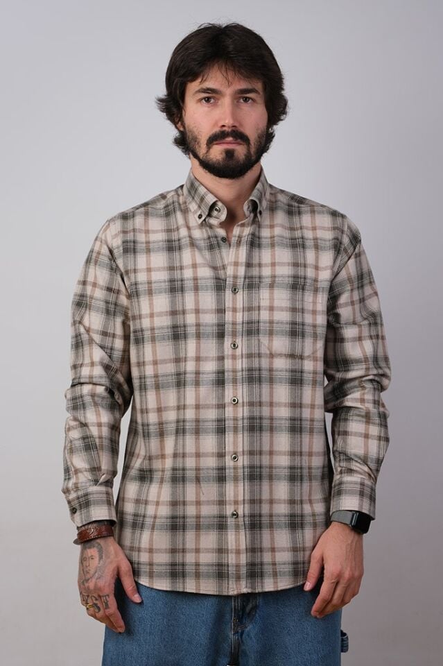 2194 BALIKSIRTI MELANJ EKS U/K GÖMLEK 01/HAKİ