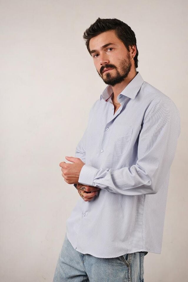 2198 KING KLASIK U/KOL GÖMLEK 83167/5 SAKS