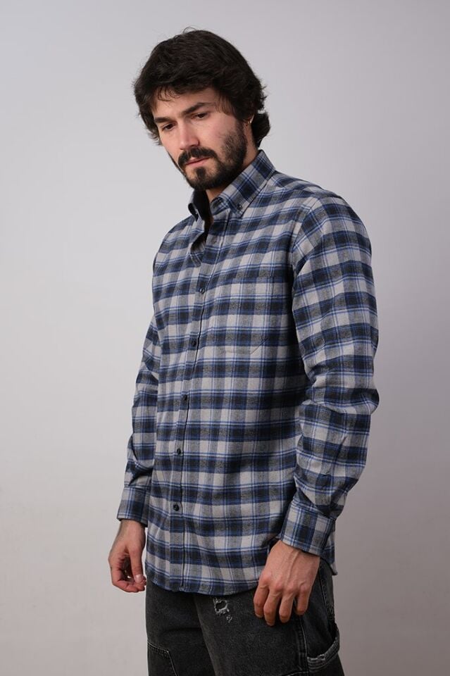 2194 BALIKSIRTI MELANJ EKS U/K GÖMLEK 41/SAKS