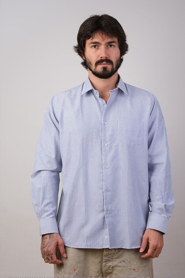 2198 KING KLASIK U/KOL GÖMLEK 2025/101-V3 SAKS