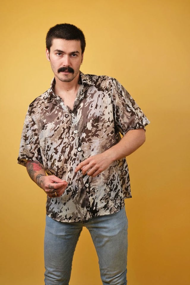 Mud Unisex Limited Edition Oversized Shirt w/ Camouflage Print - Light Camo