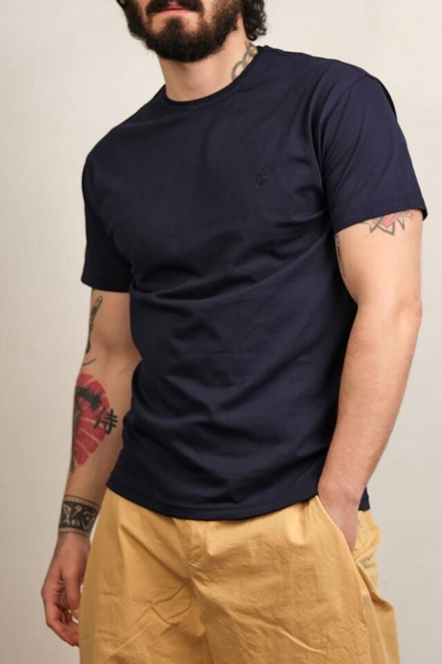 510 BASIC O YAKA T-SHIRT LACİVERT