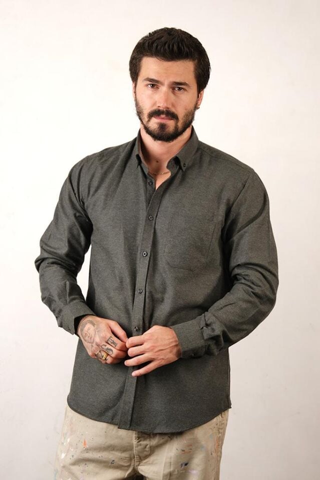 2196 MELANJ DİMİ KLS U/K GÖMLEK HAKİ