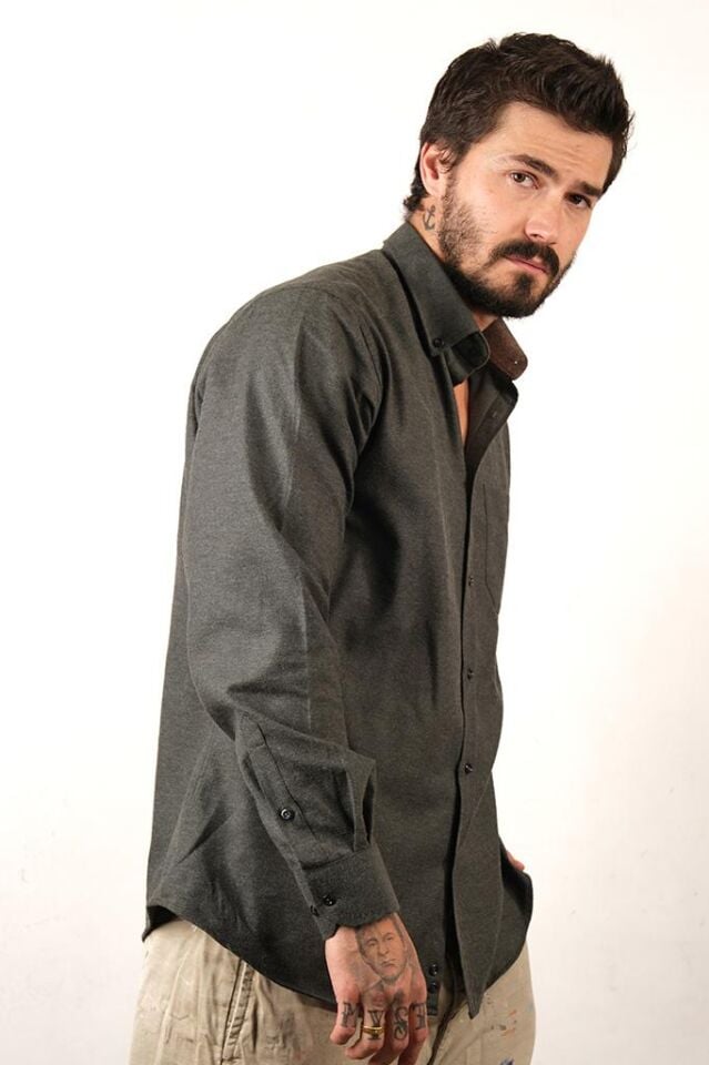 2196 MELANJ DİMİ KLS U/K GÖMLEK HAKİ