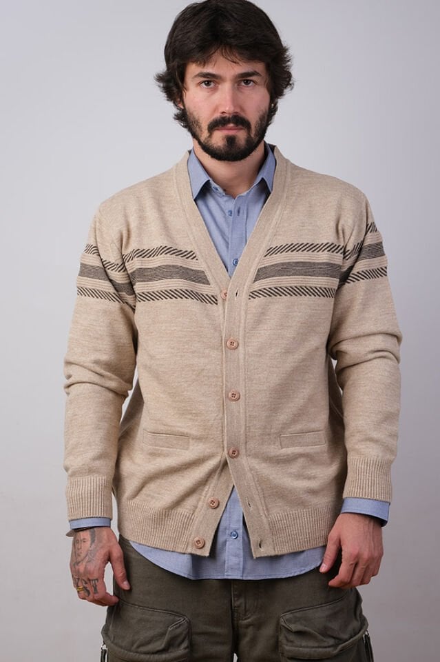 2180 BEJ DÜĞMELİ CEKET