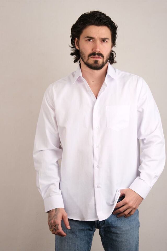 2114 CITY KLS ARMÜR U/KOL GÖMLEK 1003/1 BEYAZ