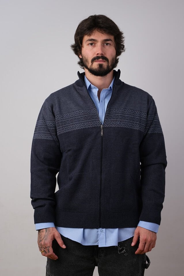 2320 LACİVERT FERMUARLI MONT