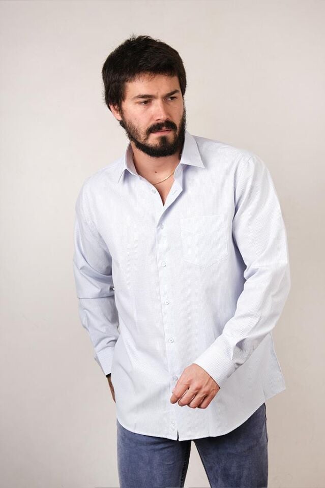 2198 KING MİNİ EKS.KLS.U/K GÖMLEK 83165/4 MAVİ