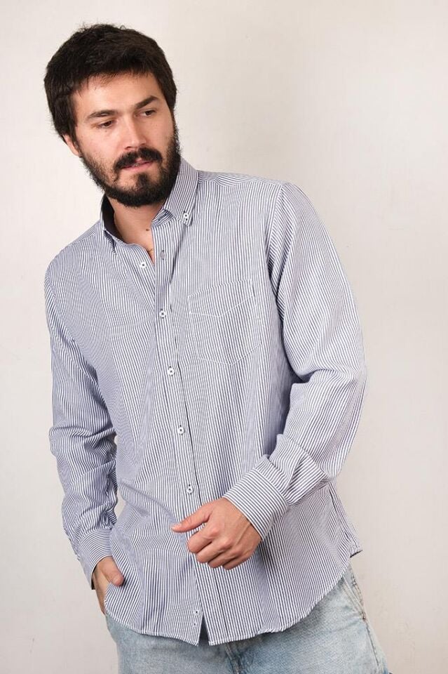 2204 OXF.KING KONT. KLS U/K GÖMLEK 83138/2 LACİVERT