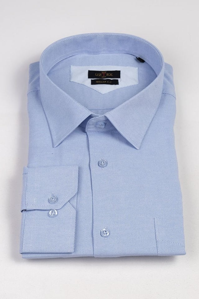 2140 CITY OXFORD BÜYÜK BEDEN SAKS GÖMLEK